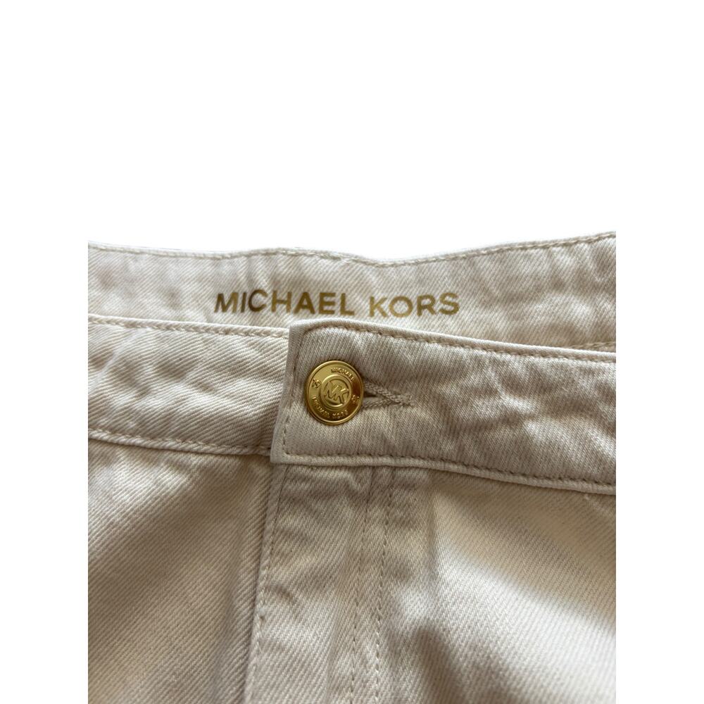 MICHAEL MICHAEL KORS SELMA WIDE LEG BONE JEANS NWT SIZE 14 100% COTTON - Picture 5 of 7